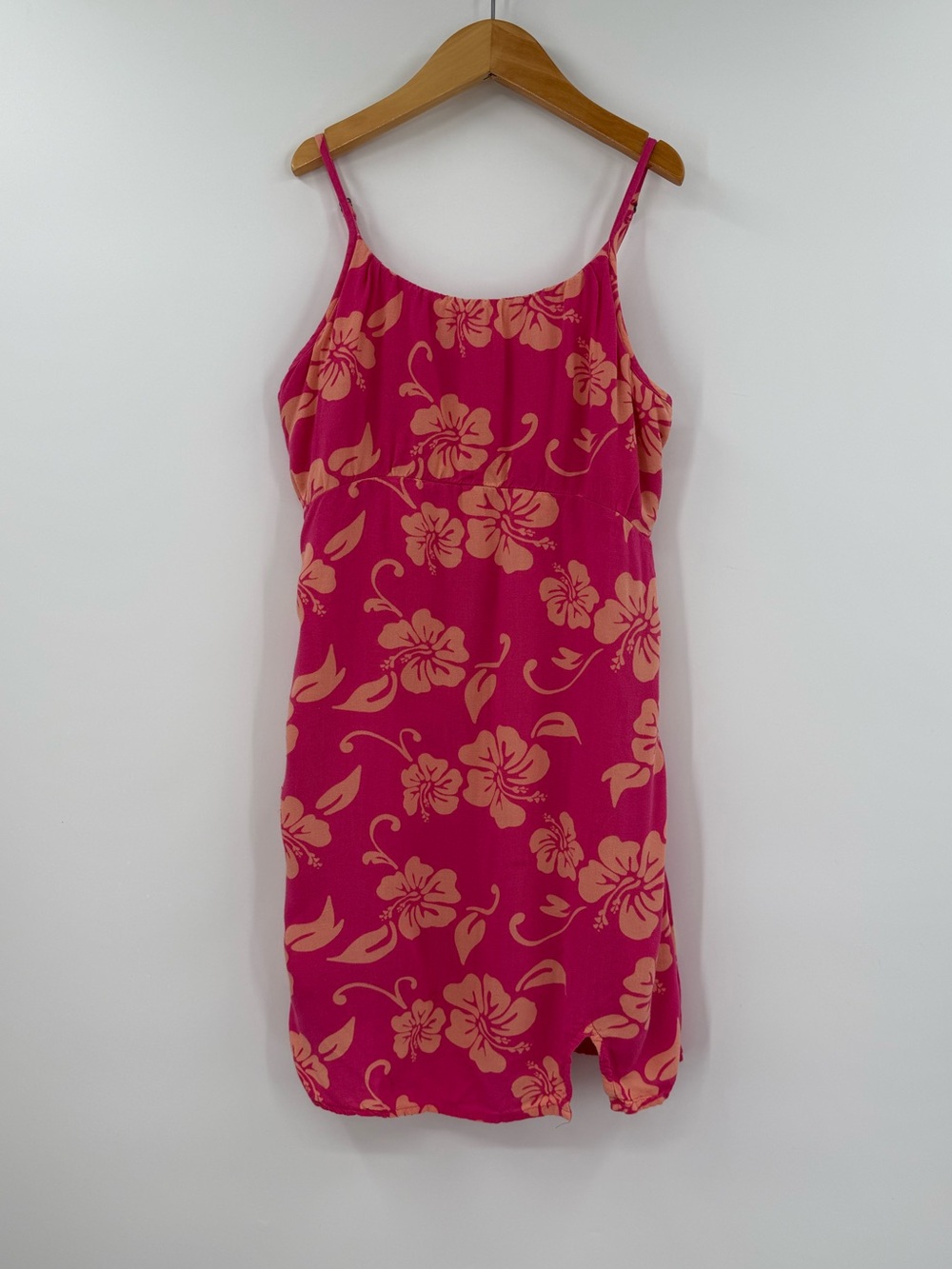 Abercrombie Kids Hibiscus Print Slip Dress | Pink Floral | 11/12